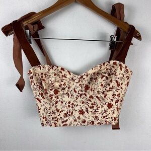 Reformation x Kacey Musgraves Magnolia Top in Floral Mesquite